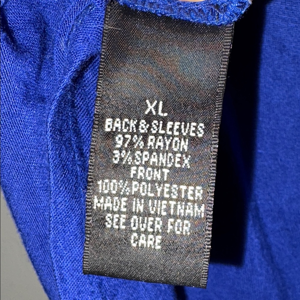 AGB Royal Blue Blouse with Sparkle Details - Picture 9 of 9